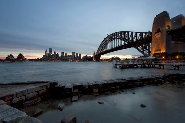 Australie et Sydney Harbour Bridge