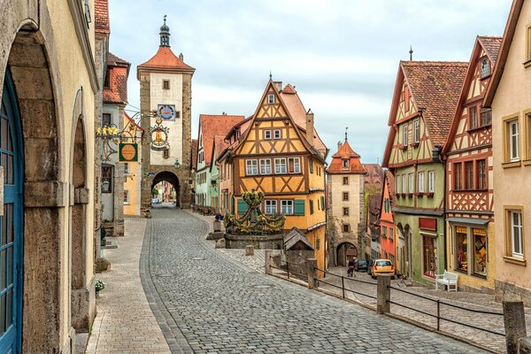 Old streets of the German city