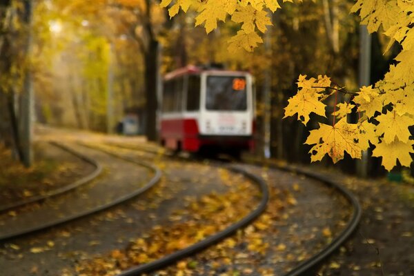 Le tramway de Moscou est parti à l automne