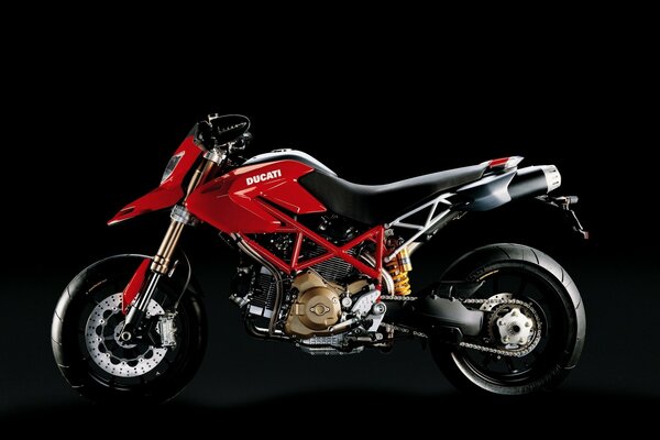 Ducati Motorrad in Rot