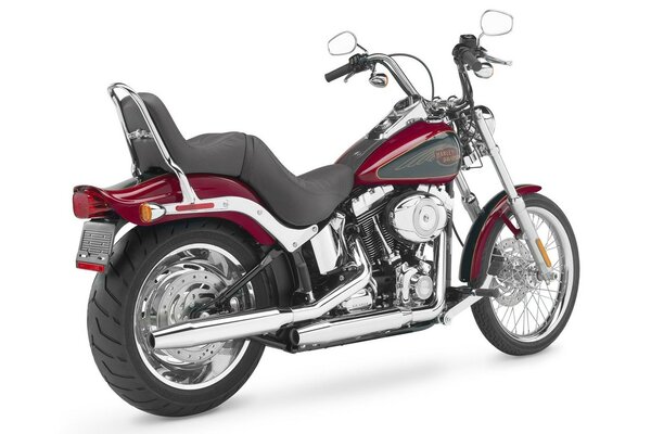 Red harley davidson motorcycle