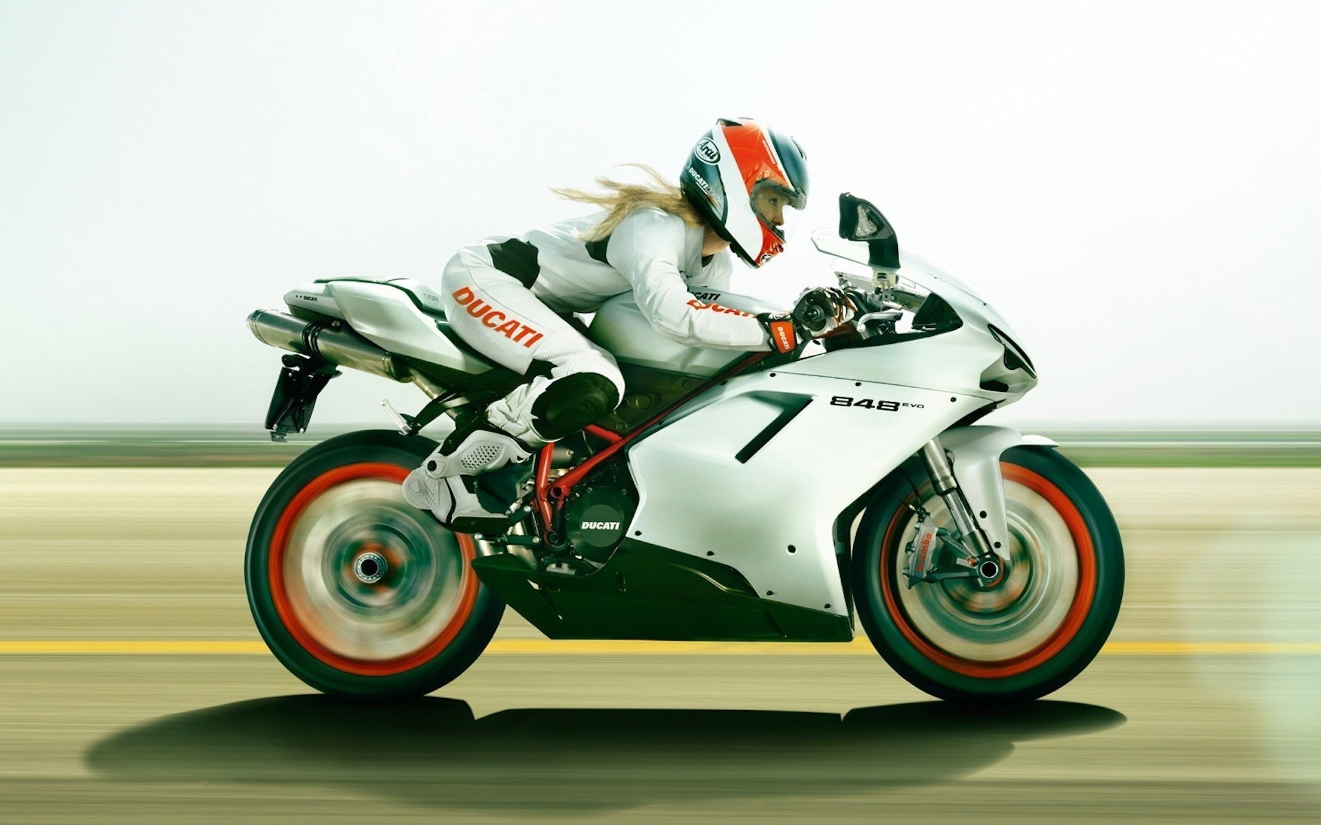 ducati 848 dziewczyna motocykl ducati