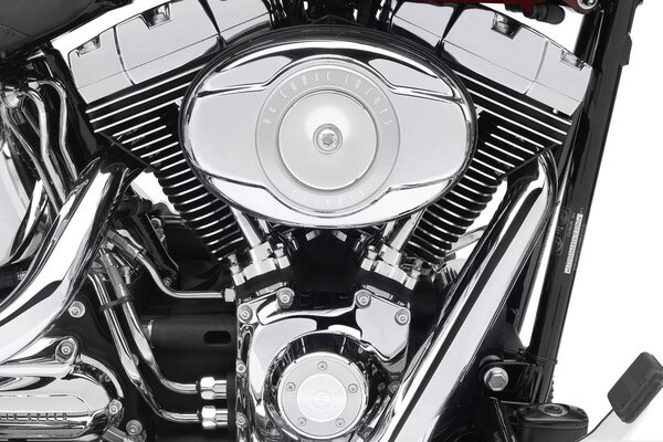 Moteur de moto harley davidson chromé COMPLET