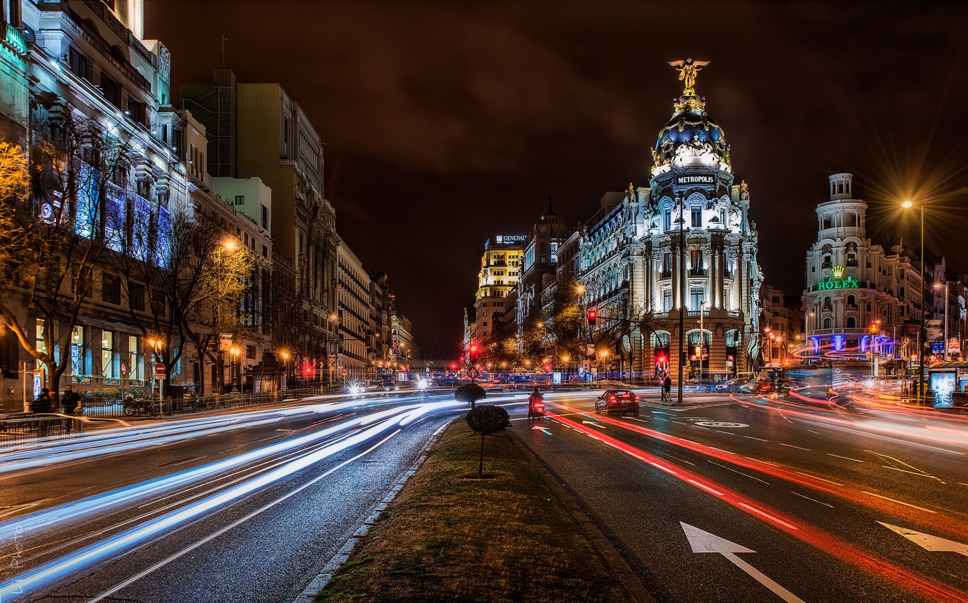 alcala de henares alcala de henares madrid spain city night architecture buildings road exposure cars people house