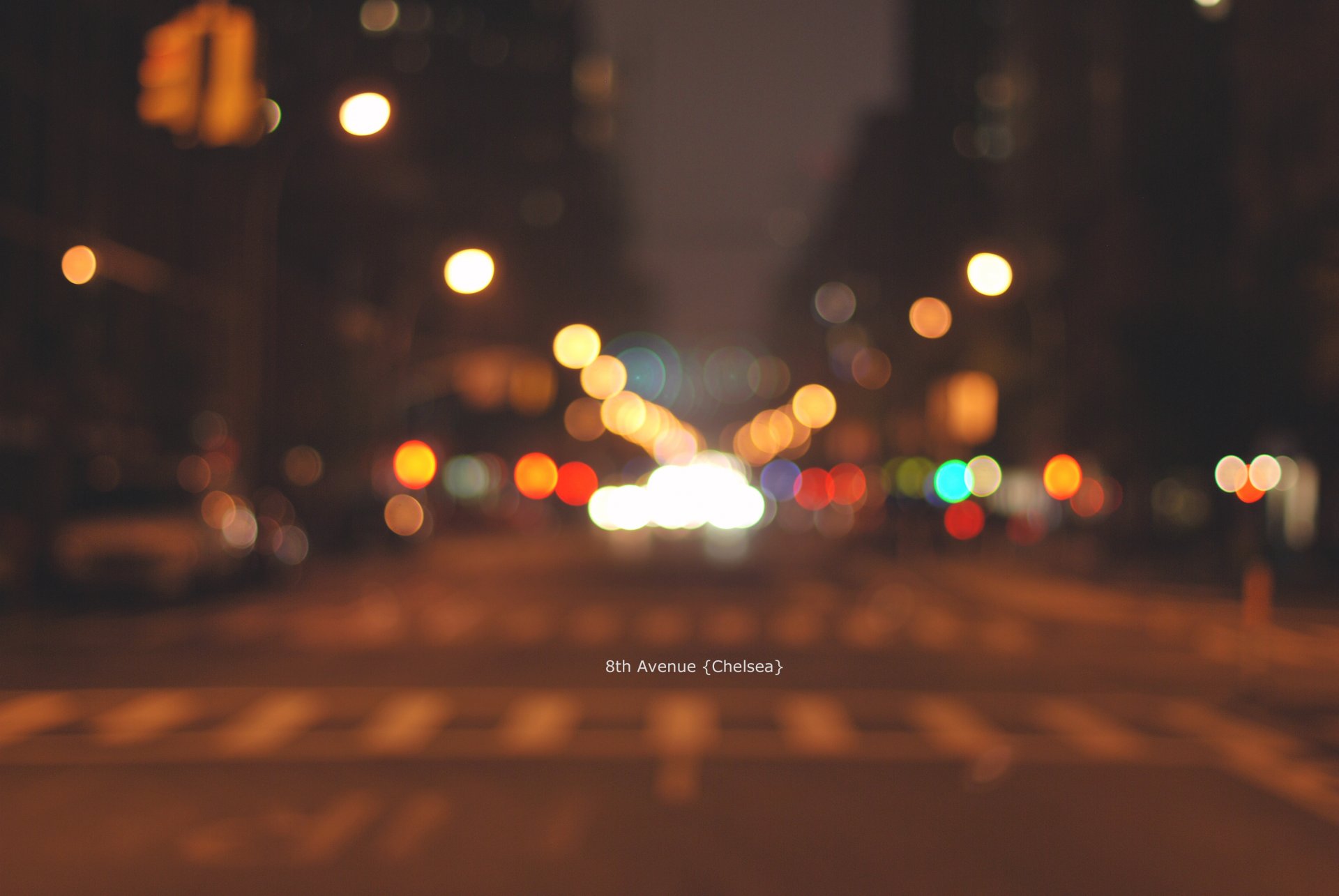 bokeh new-york chelsea manhattan blur lights night