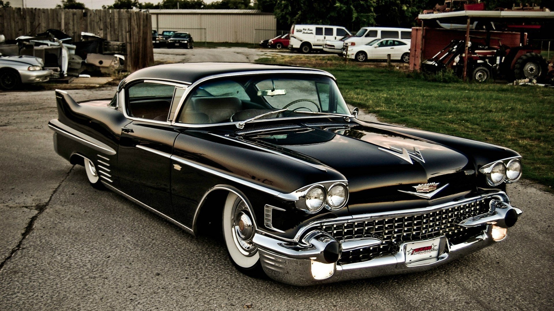 cadillac cadillac retro car black coupé de ville