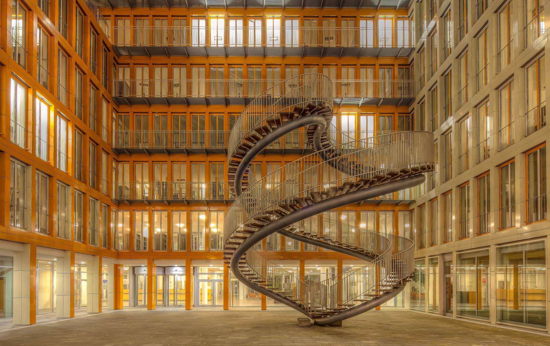 münchen deutschland architektur treppe gebäude fenster