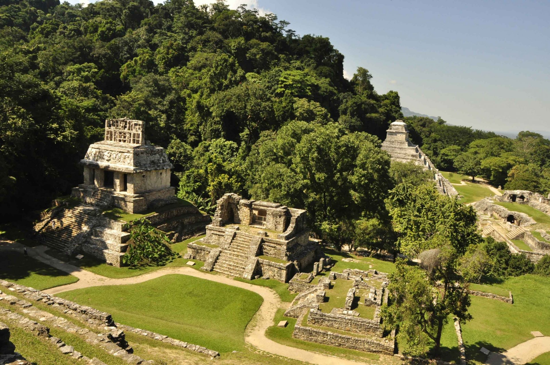 meksyk palenque miasto majów starożytne cywilizacje tajemnica tajemnica legenda mit siła piękno widok ze świątyni słońca w palenque