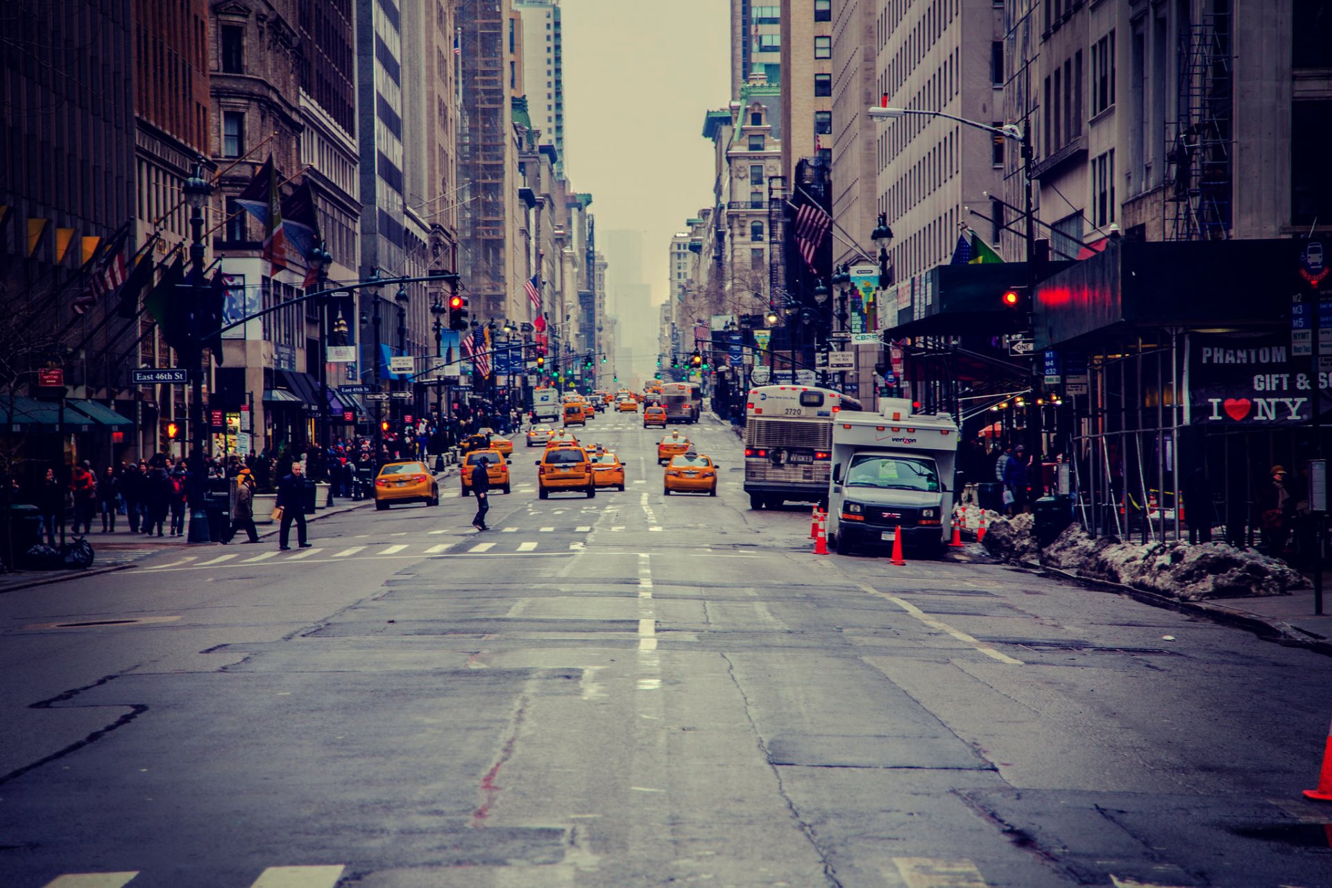 nueva york estados unidos ciudad américa nueva york rascacielos calle taxi