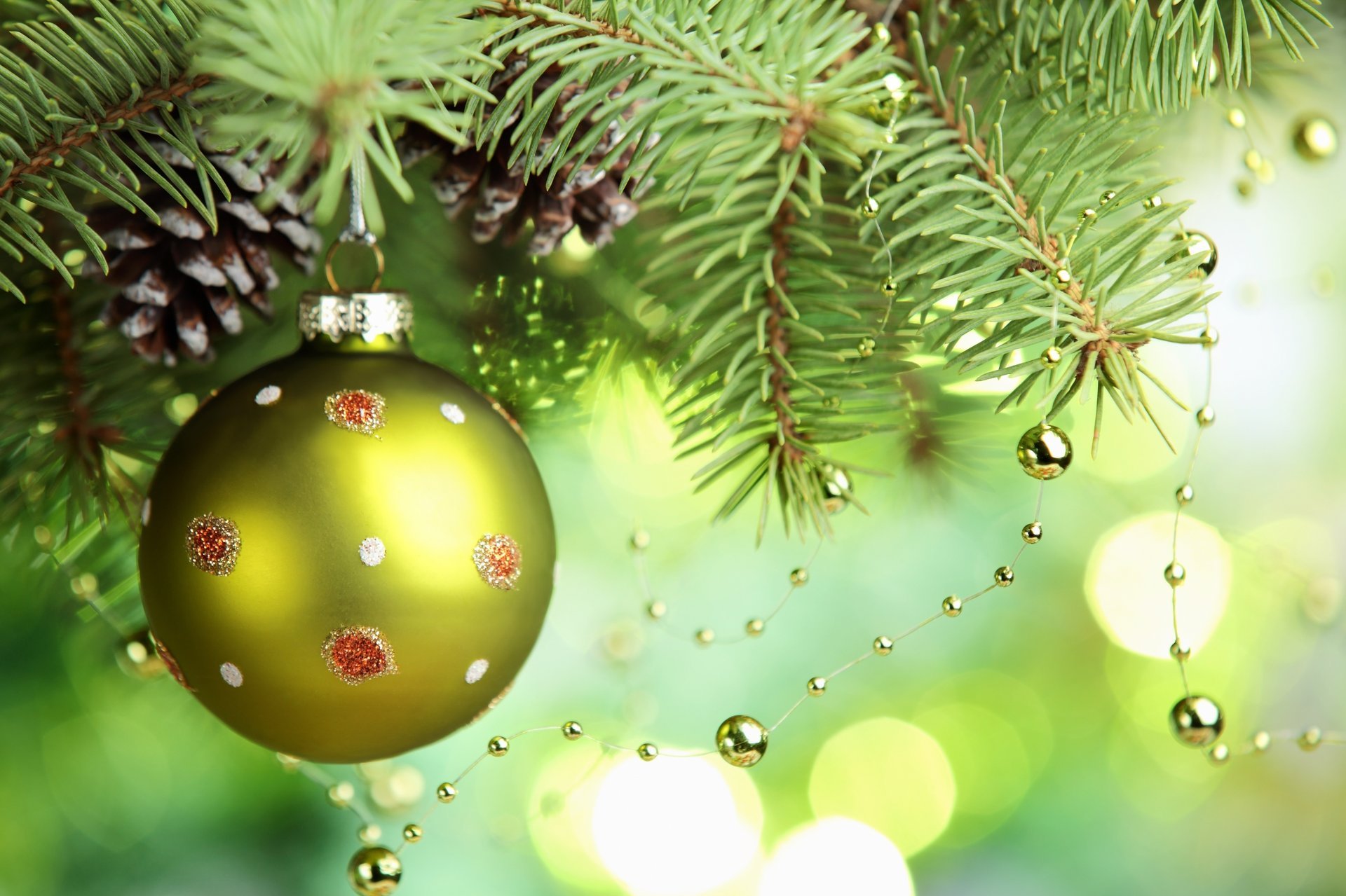 árbol de navidad bola verde cuentas bola