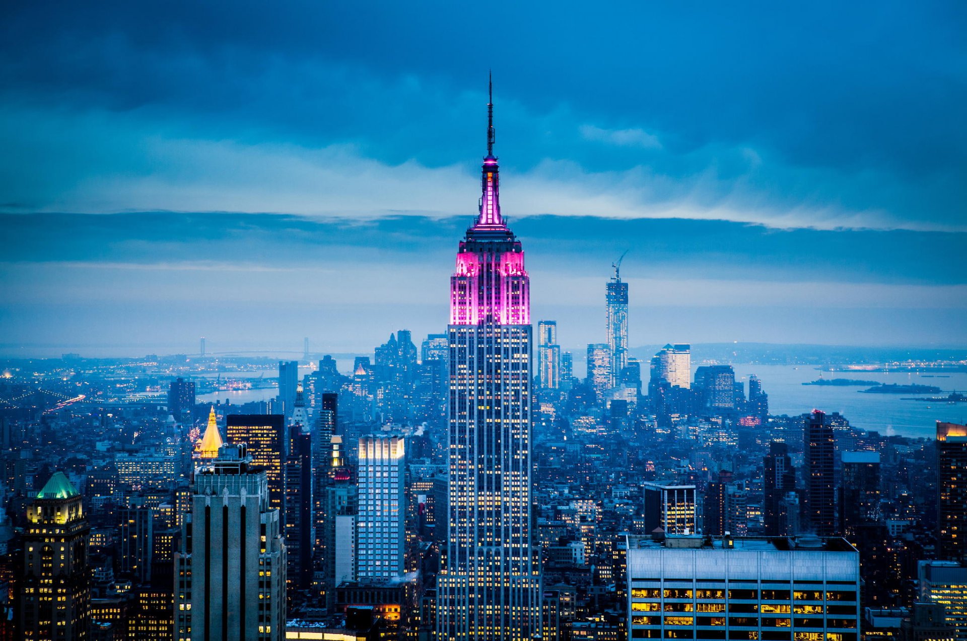 new york usa city empire state building america new york skyscraper