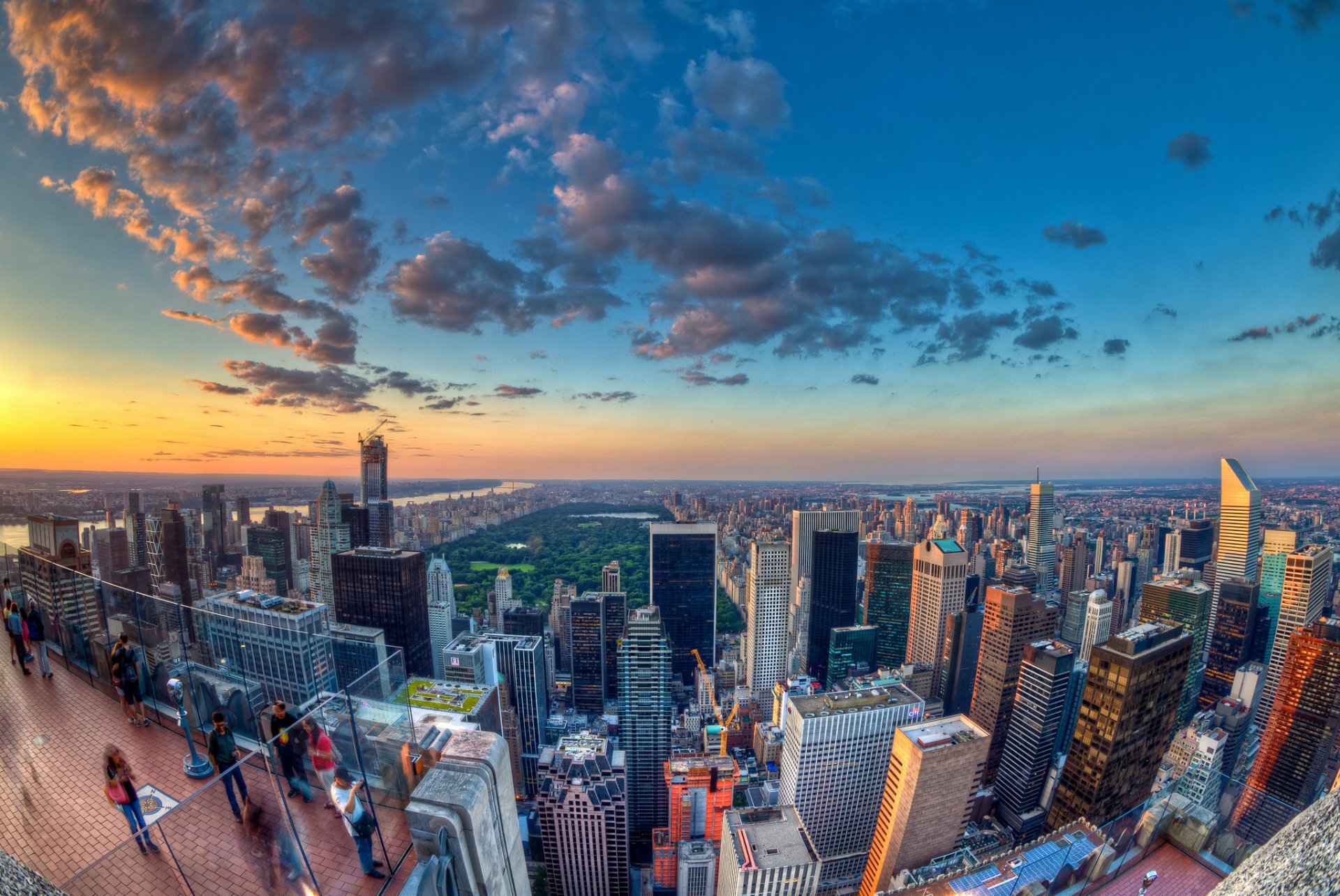 amérique new york gratte-ciel vue de dessus panorama new york