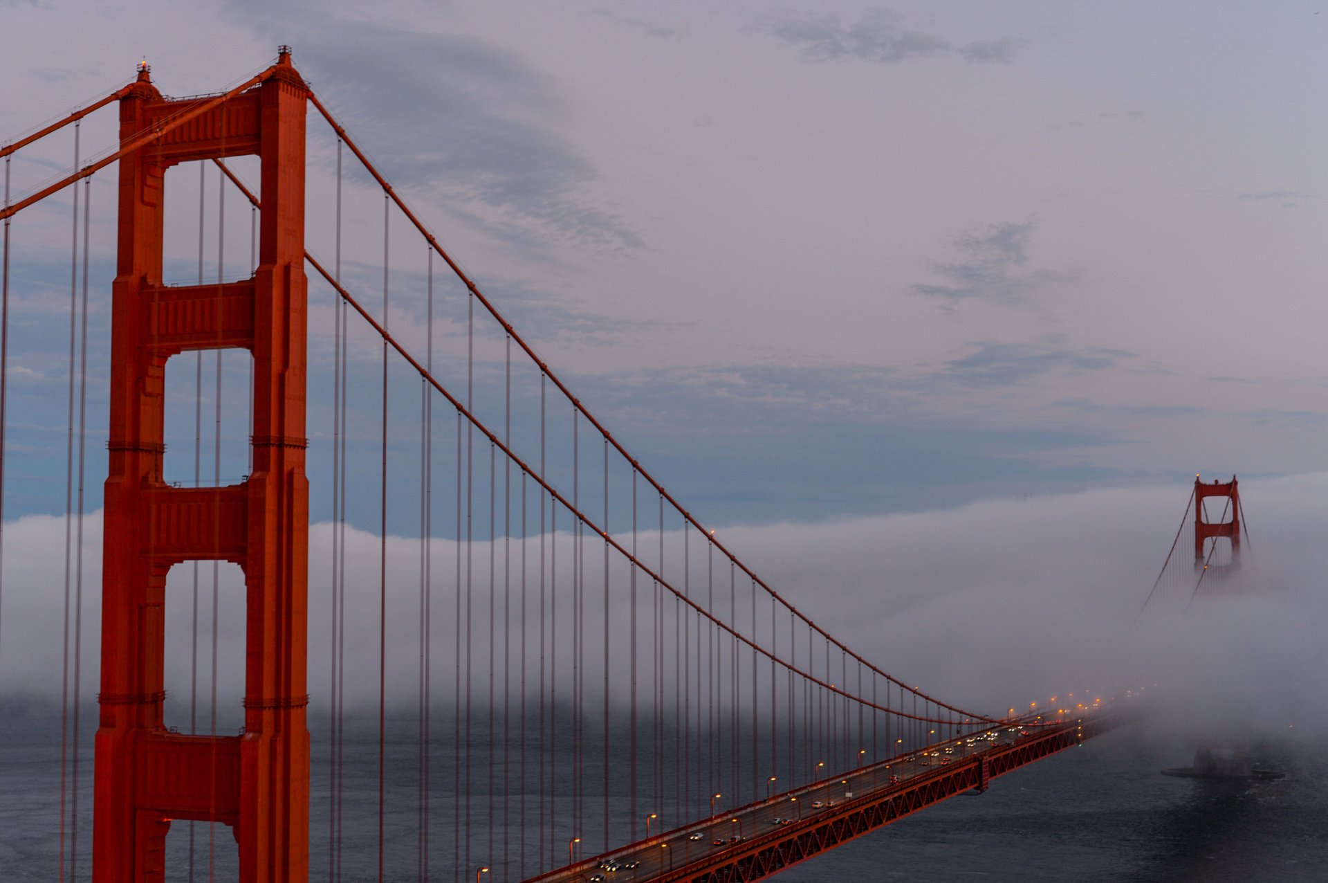 kalifornien san francisco brücke goldenes tor nebel