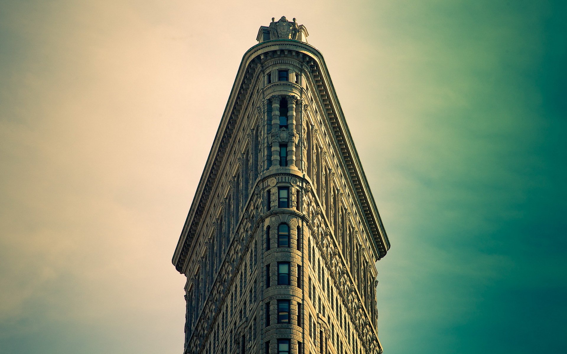 manhattan iron new york city building sky