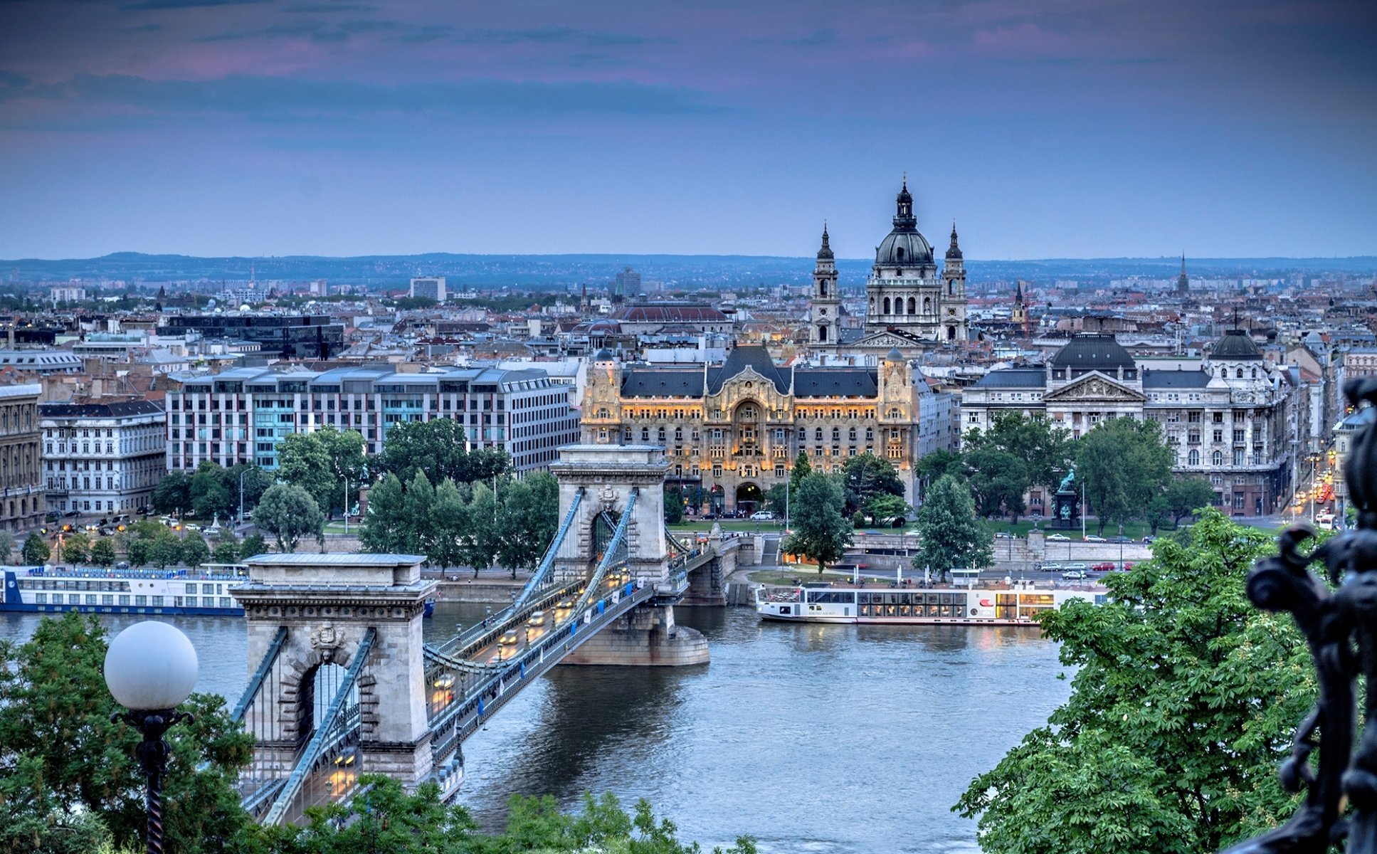 budapest magyarország széchenyi lánchíd hungría puente de las cadenas széchényi río danubio ciudad arquitectura naturaleza