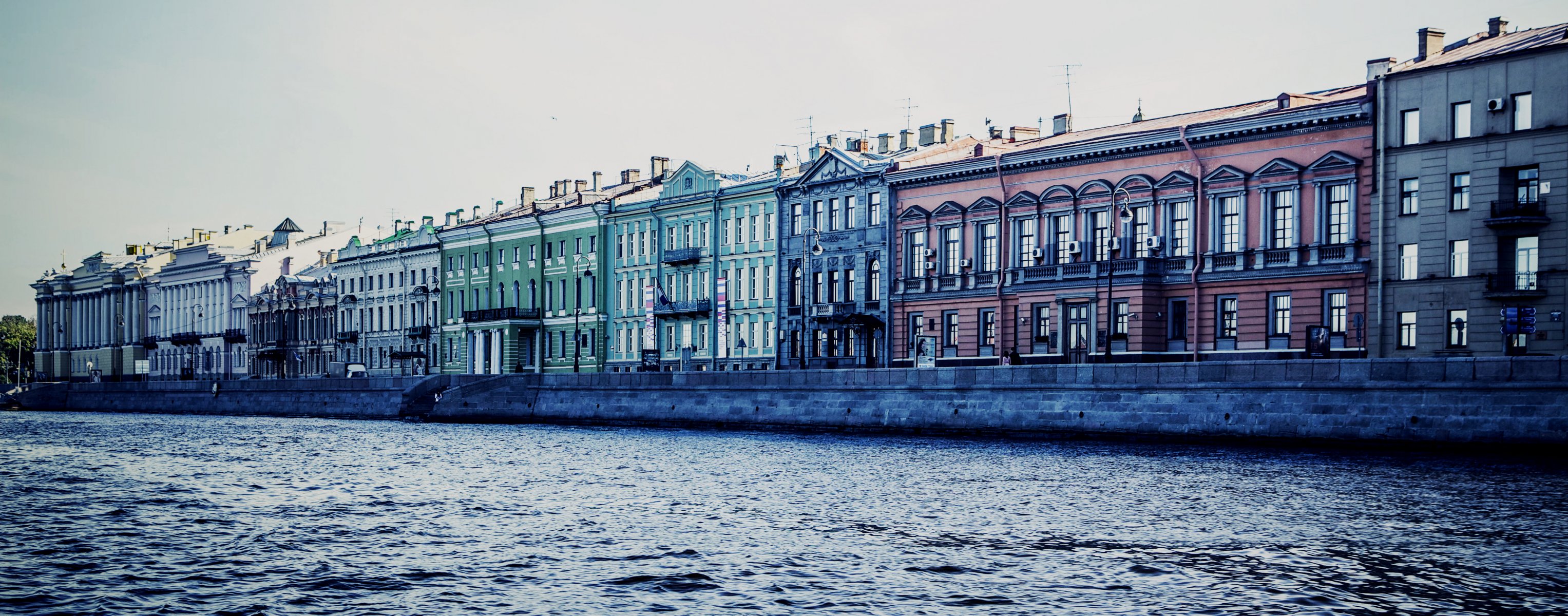 san petersburgo peter rusia terraplén canal río río niva promenade anglais