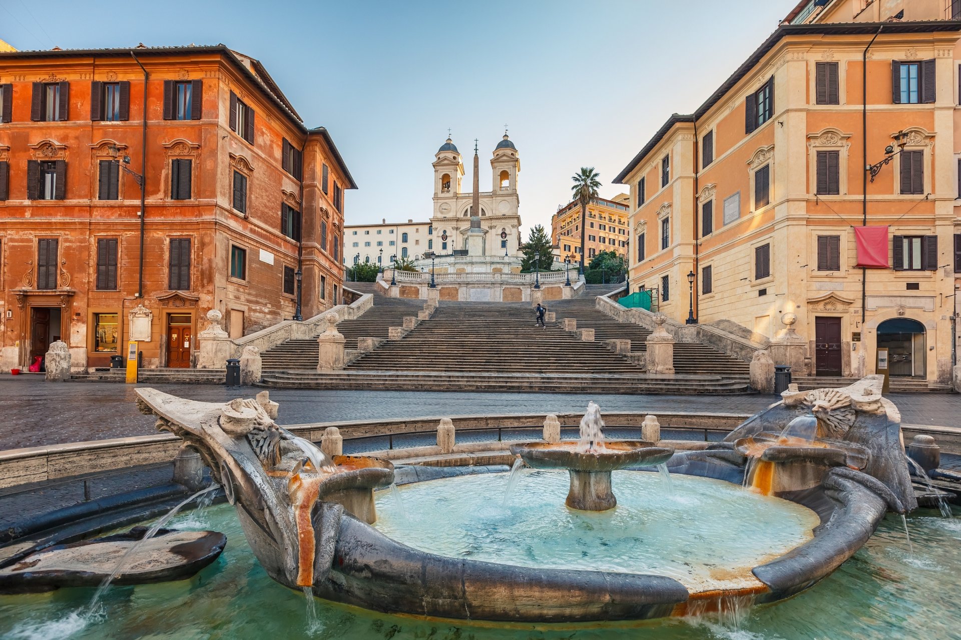 rome town building fountain