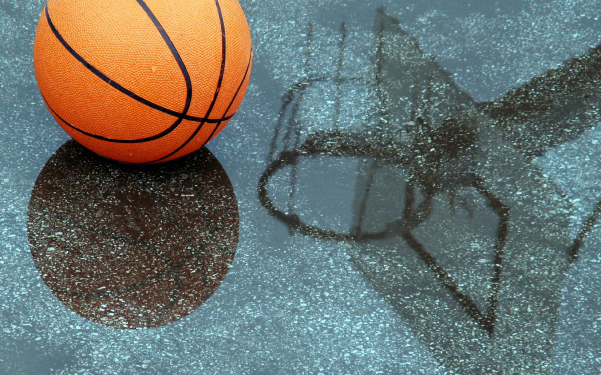 basketball water the ball rain