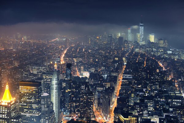 Gratte-ciel et mégapoles de la ville de New York