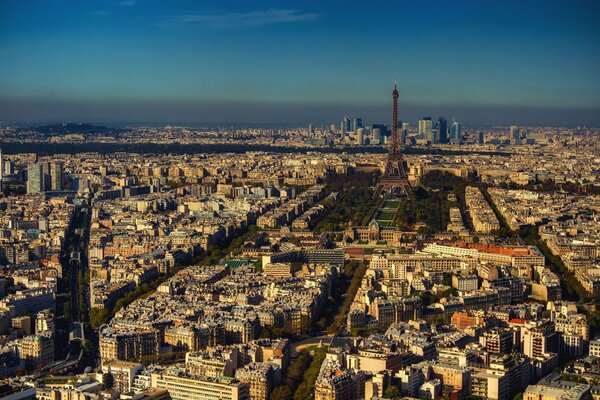 Vista della Torre Eiffel in Francia