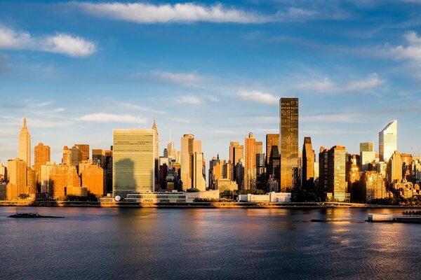 Rascacielos solares en la ciudad de nueva York