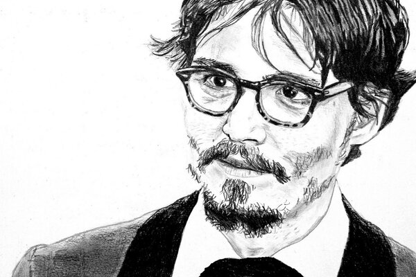 Lo sguardo di Johnny Depp attraverso gli occhiali