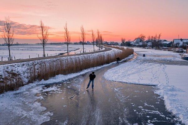 El invierno no es un obstáculo para un atleta