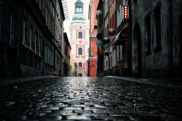 Rainy weather in Poland