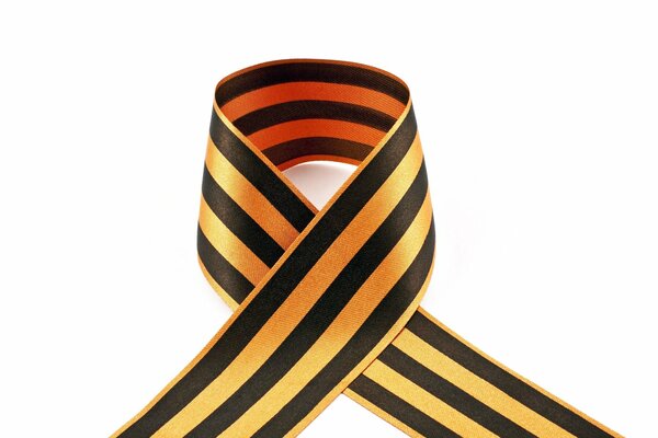 St. George ribbon on a white background