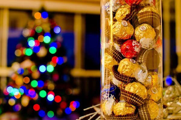 Ensemble de bonbons festifs pour le nouvel an