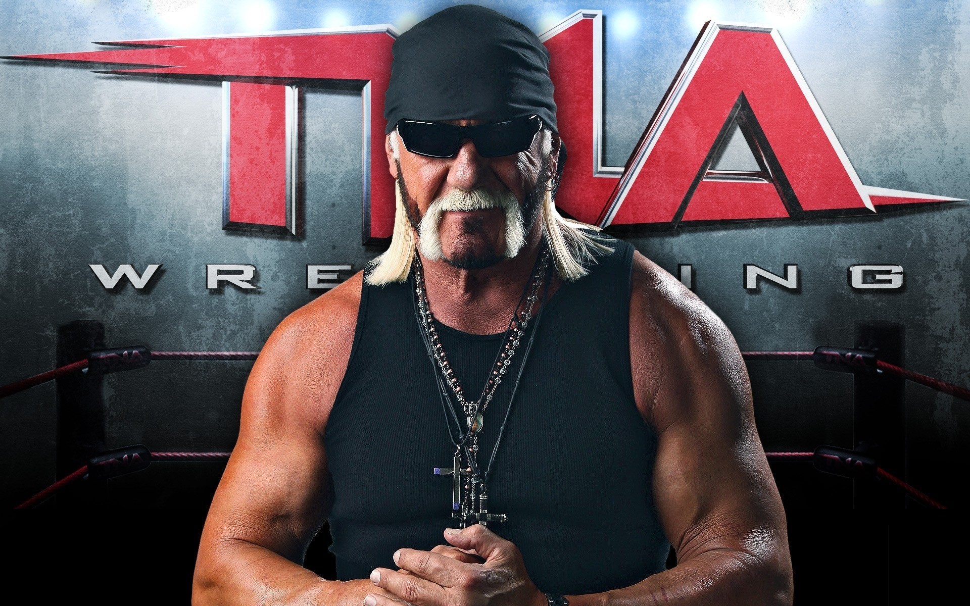 hulk hogan fighter man grey sunglasses sports actor