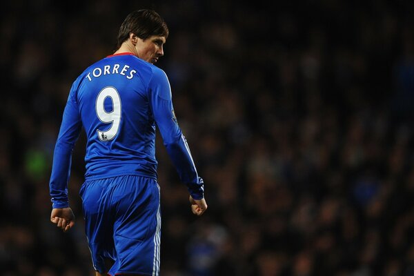 Fernando Torres au match de football