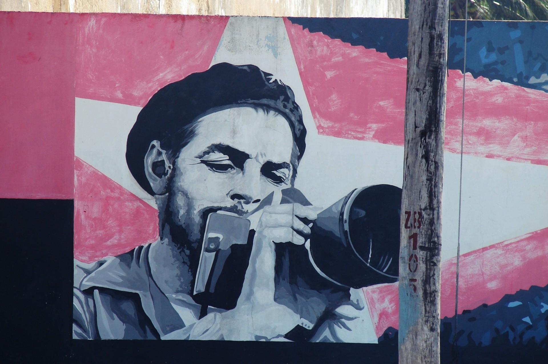 graffiti cuba che guevara dessins sur le mur che