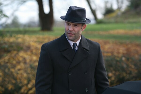 A shot from a movie with Jason Statham