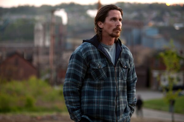 Ritratto del famoso attore Christian Bale