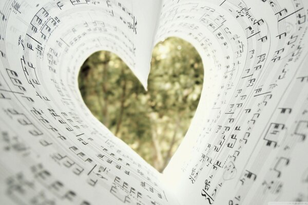 Знак любви к музыке