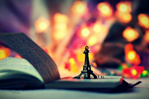 La torre Eiffel en el libro revelado