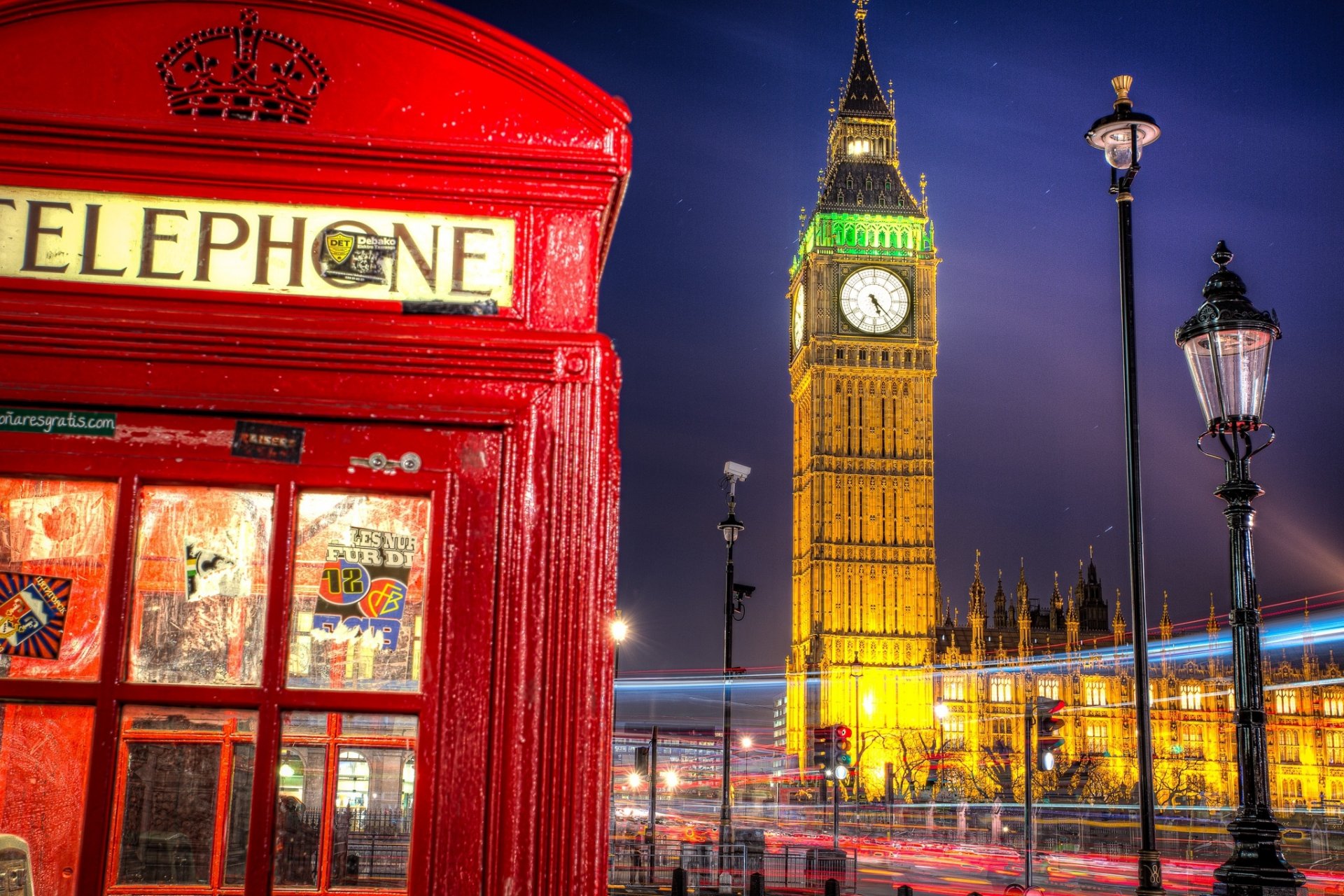 big ben big ben booth telephone lantern palace of westminster london england united kingdom lighting night city road exposure