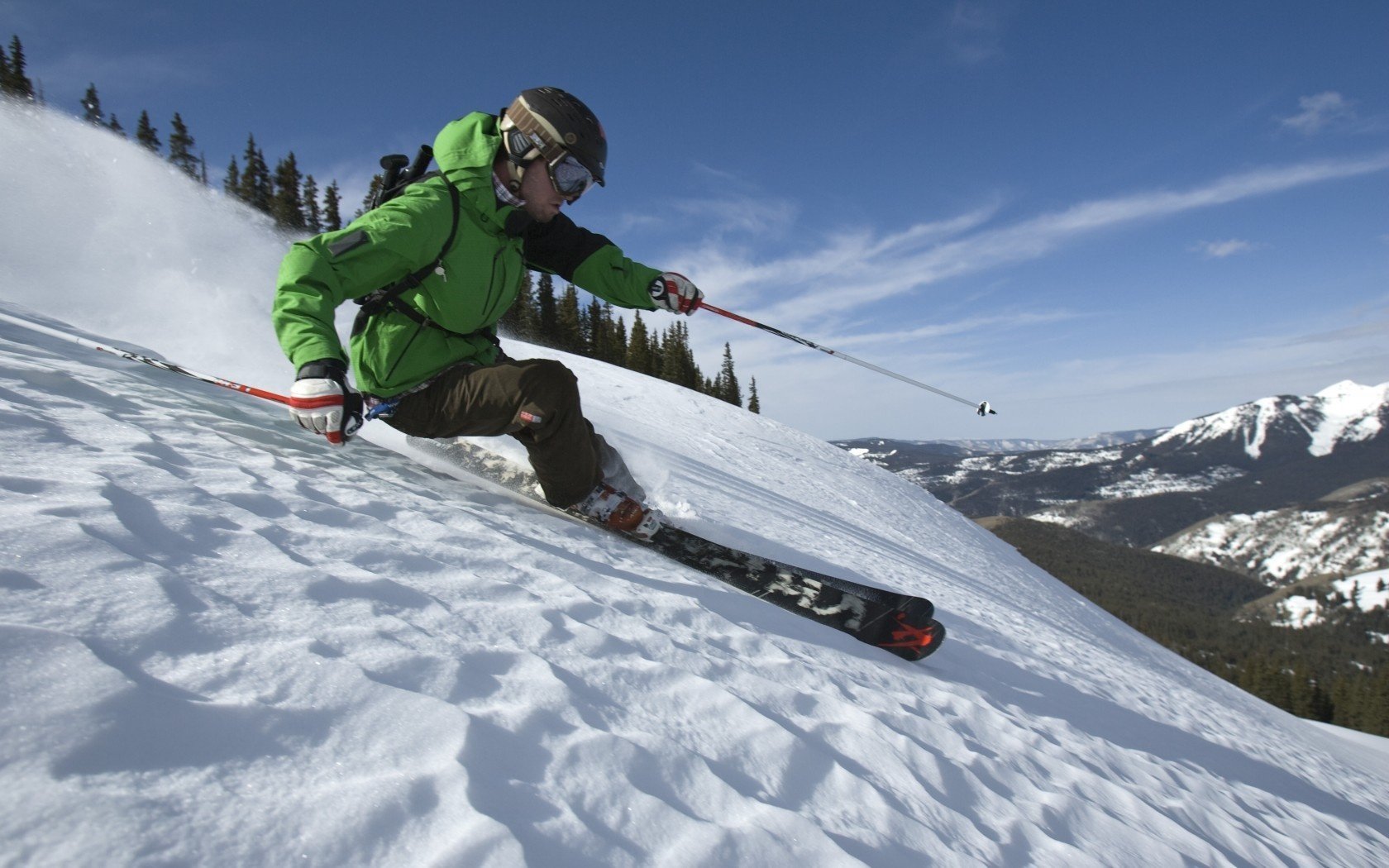 freeride downhill skiing freeride mountains winter