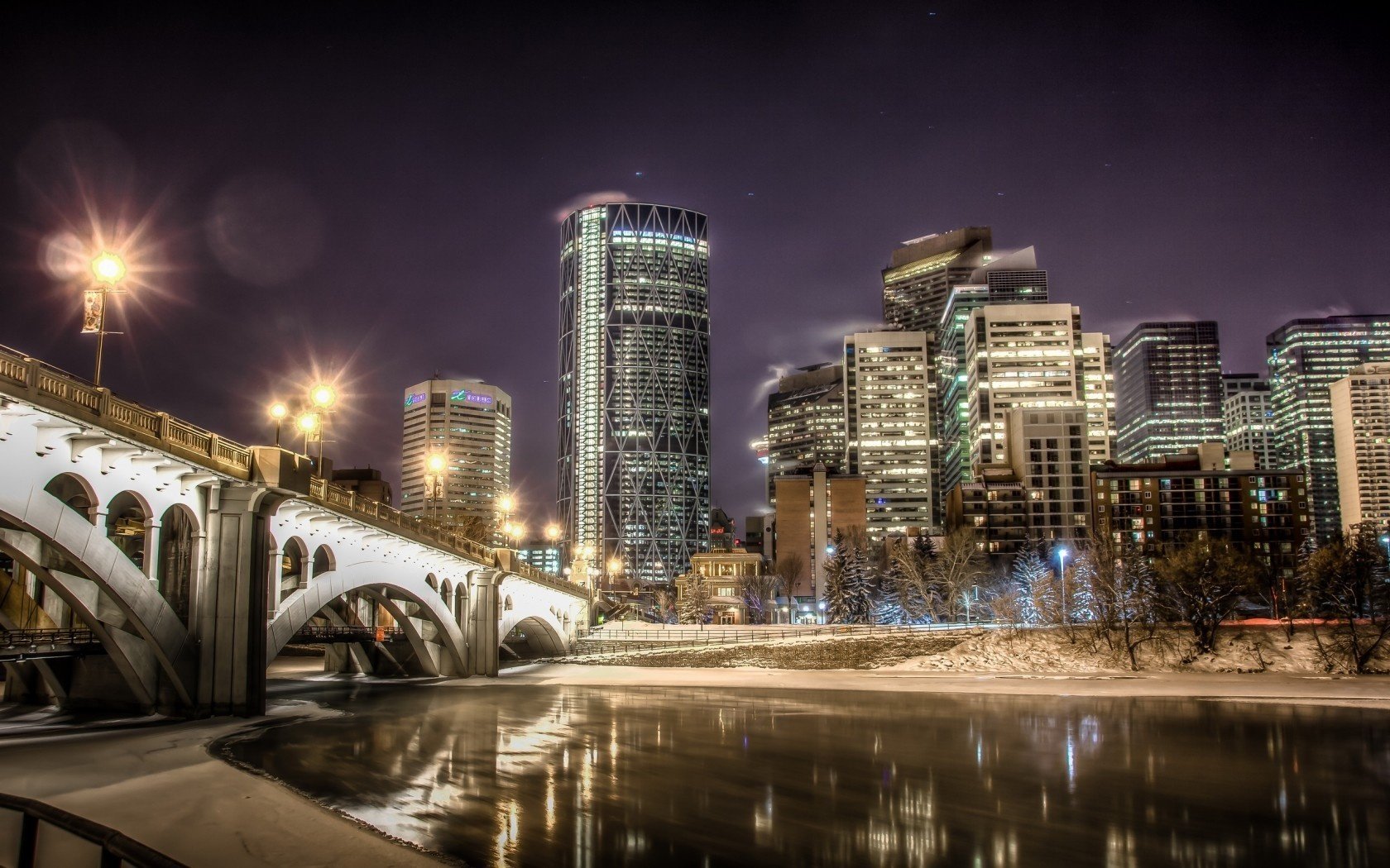 calgary nacht stadt