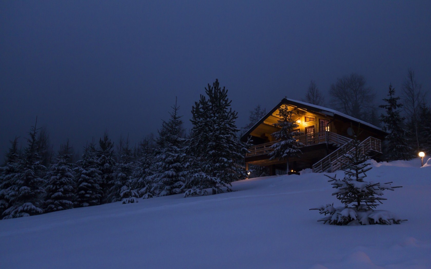 casa nella foresta casa foresta neve inverno