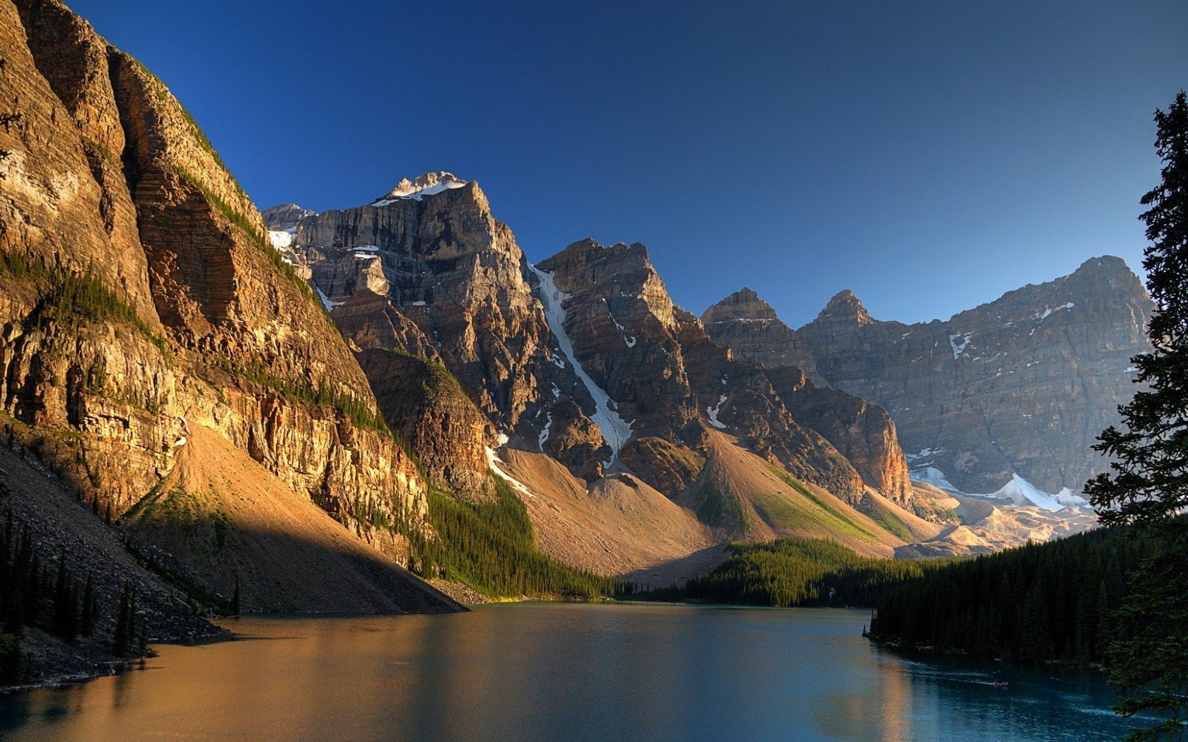 lago montañas naturaleza