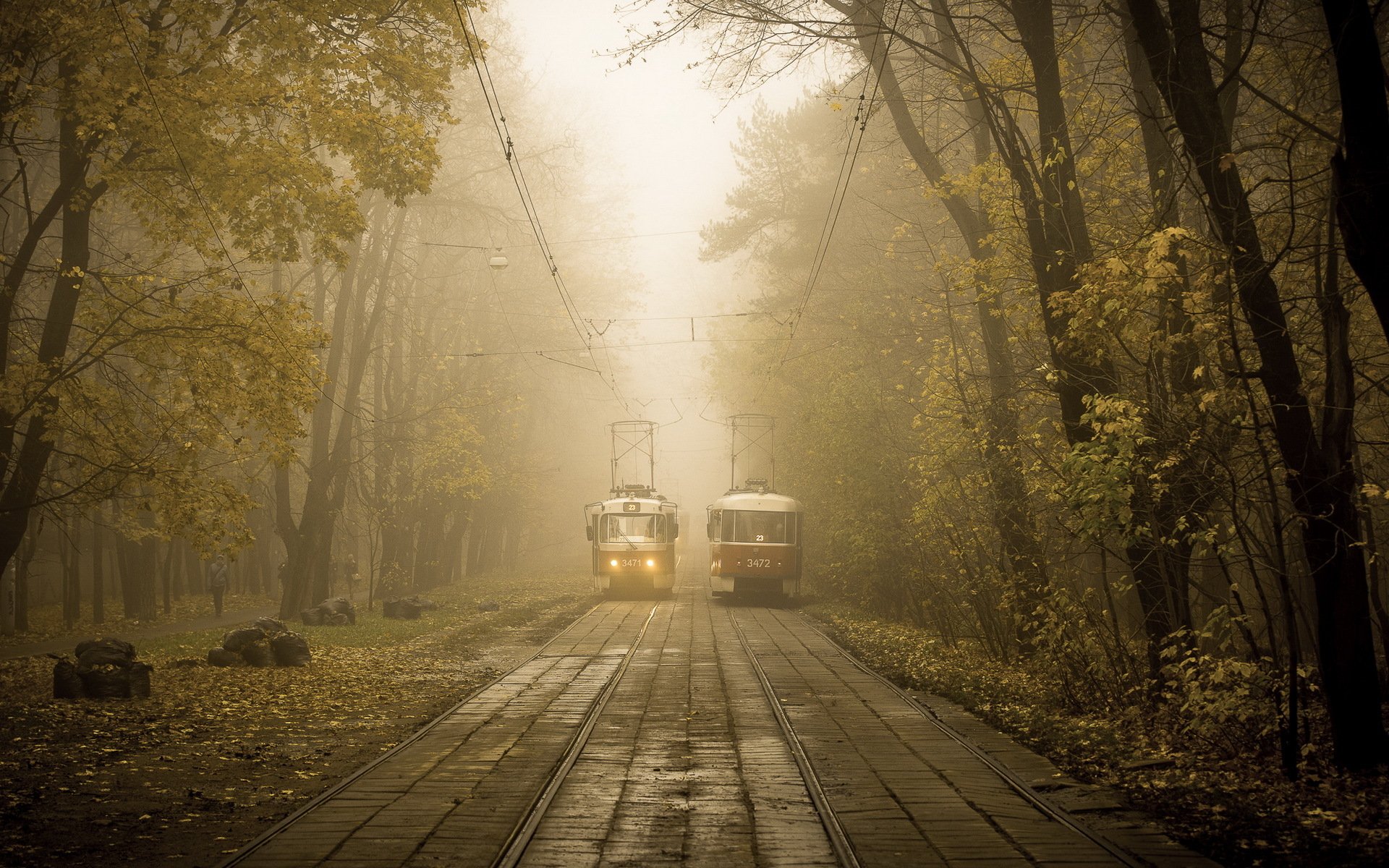 città strada tram