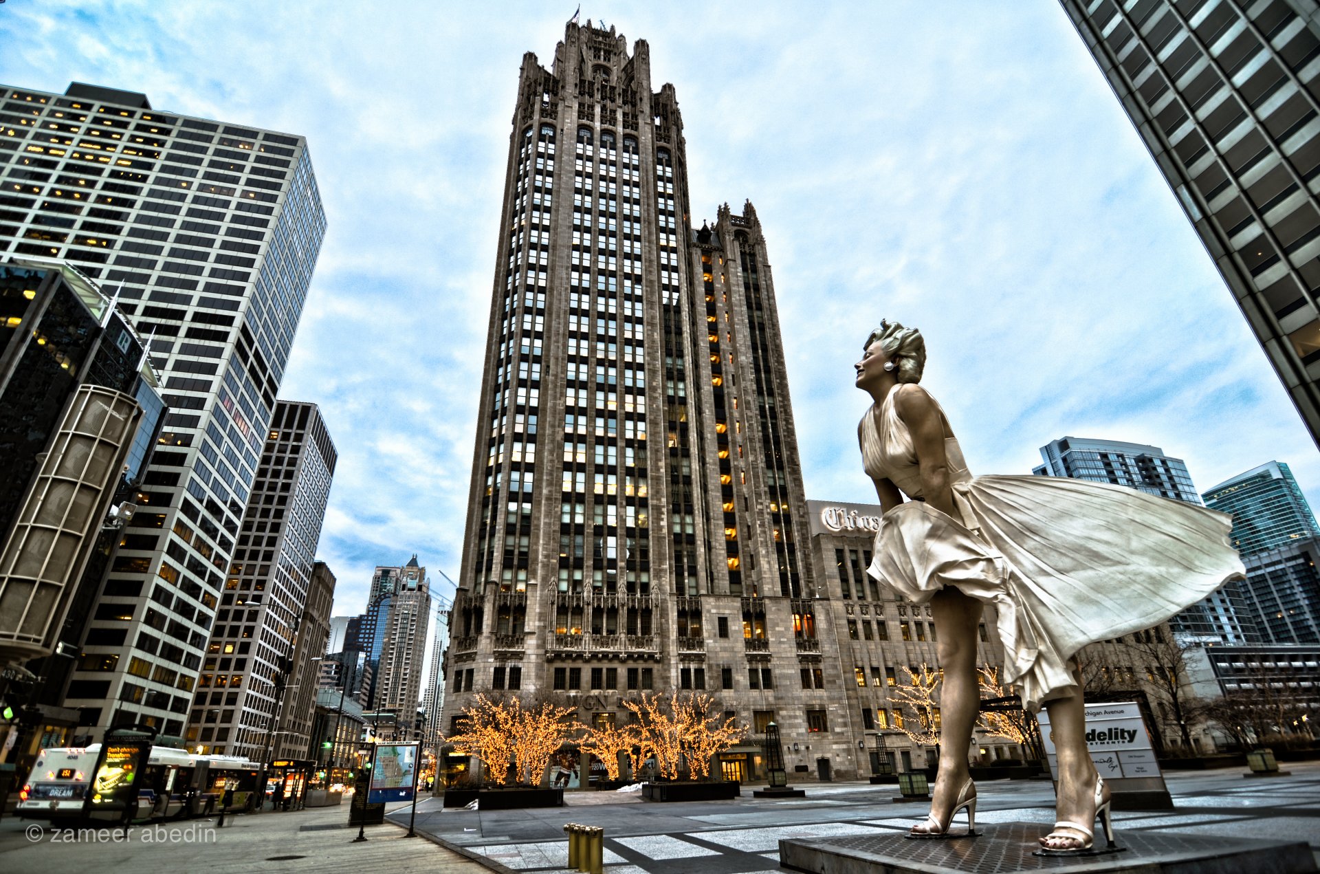 chicago illinois gratte-ciel marilyn monroe merlin monroe