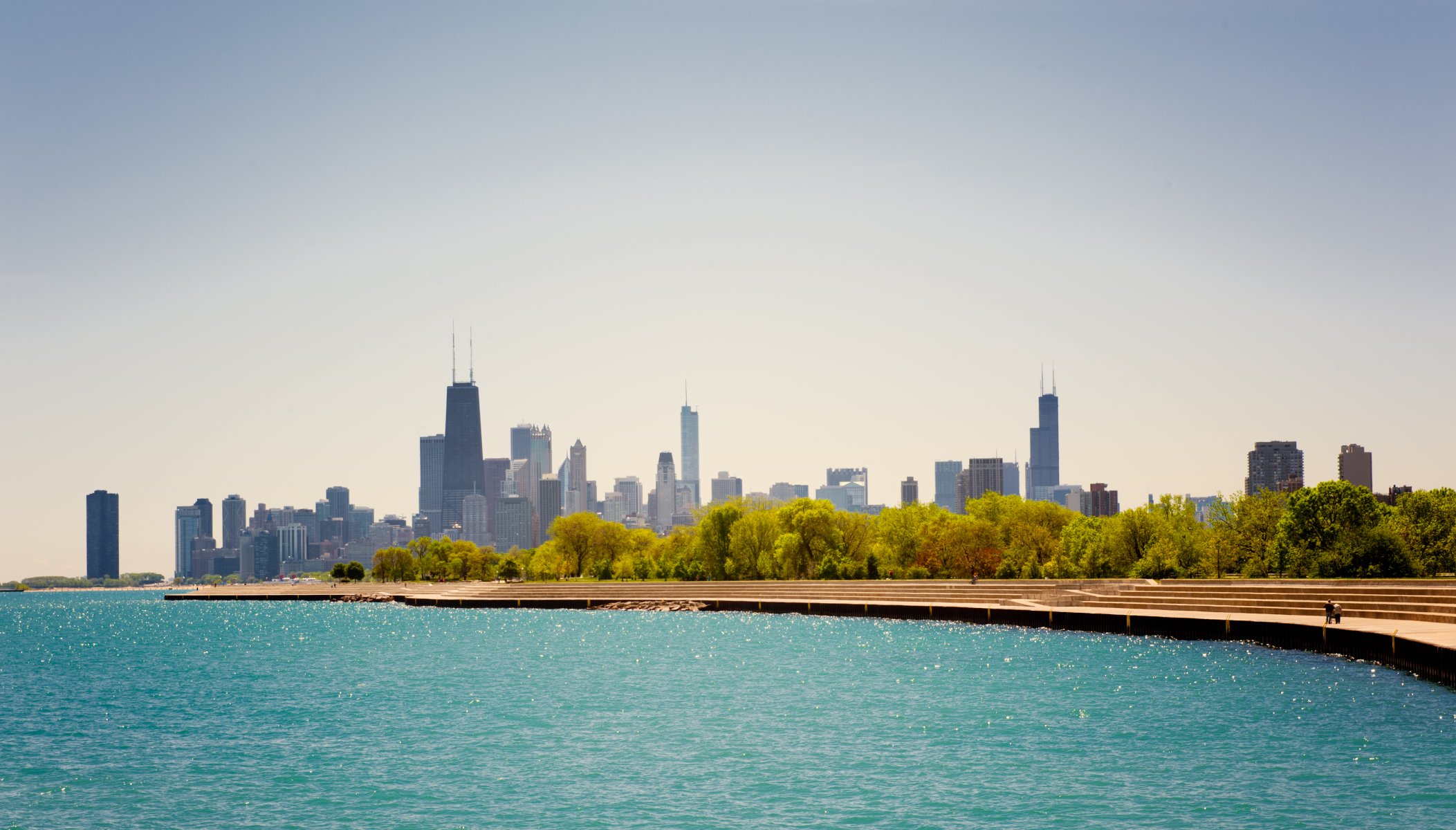 illinois chicago estados unidos américa rascacielos cielo michigan verano sol