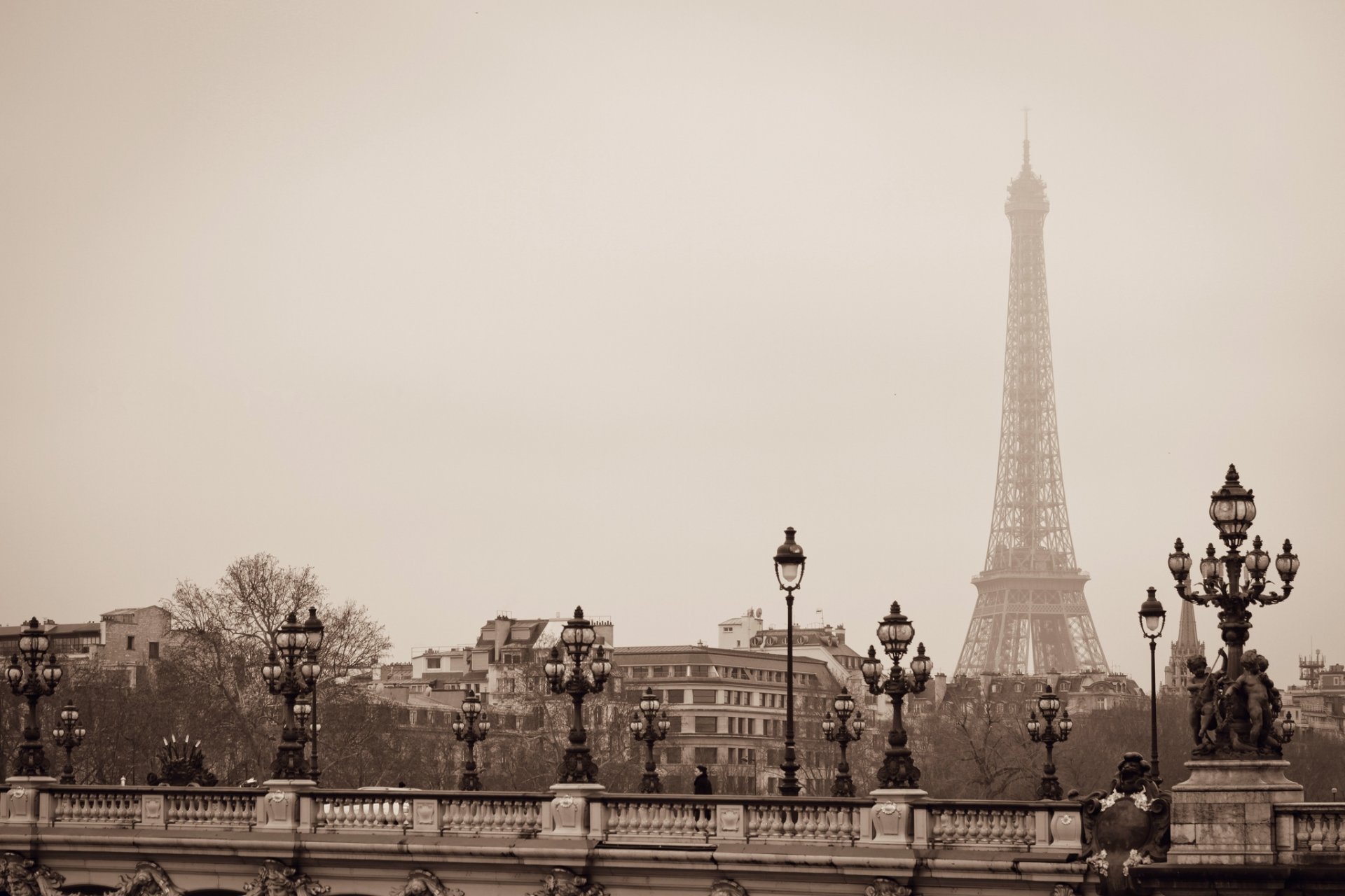 puente de alejandro iii la tour eiffel parís francia torre eiffel ciudad linternas puente arquitectura