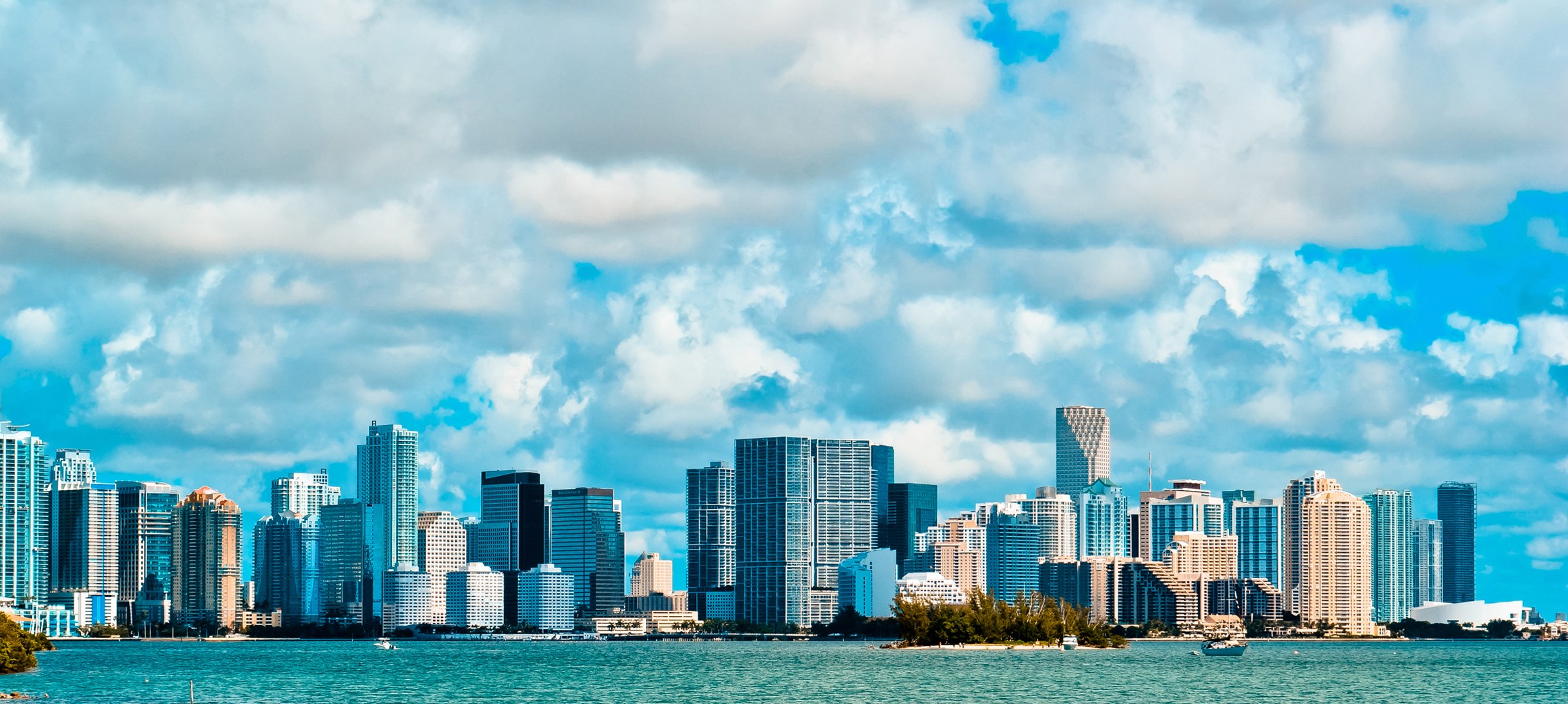 miami usa america miami beach sky clouds buildings high-rise buildings florida