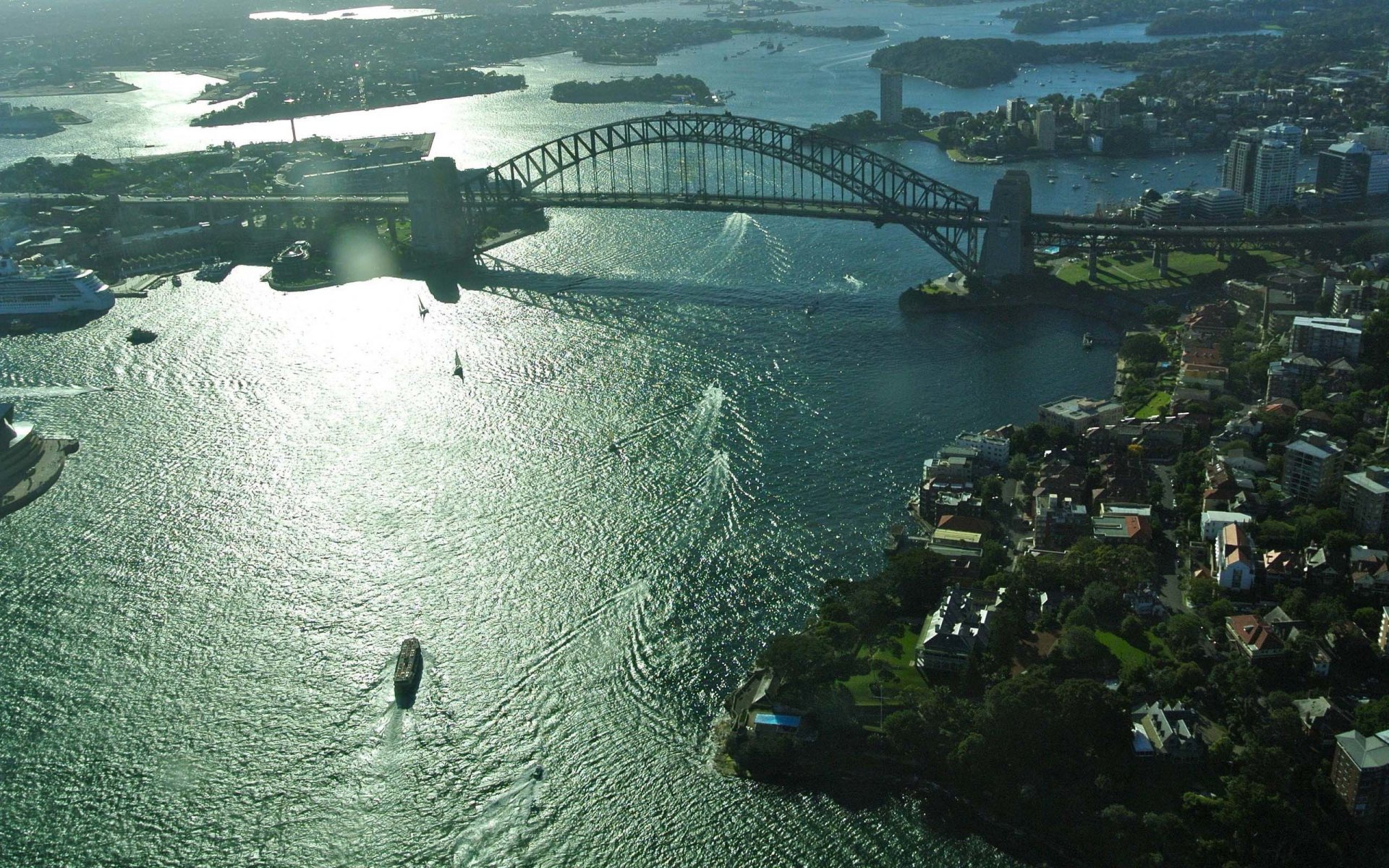 город сидней австралия sydney harbour bridge харбор-бридж мост акватория