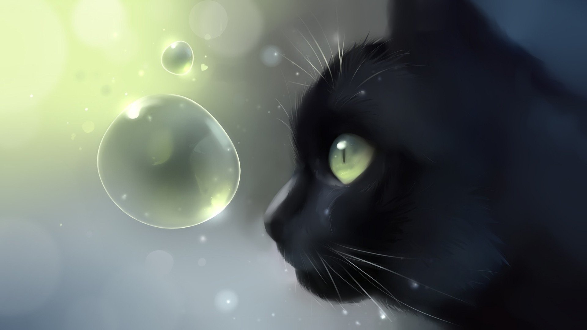 cat black head apofiss art cat profile bubble