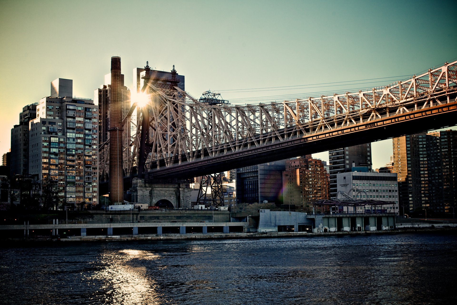 new york queensboro bridge isa ville métropole matin pont